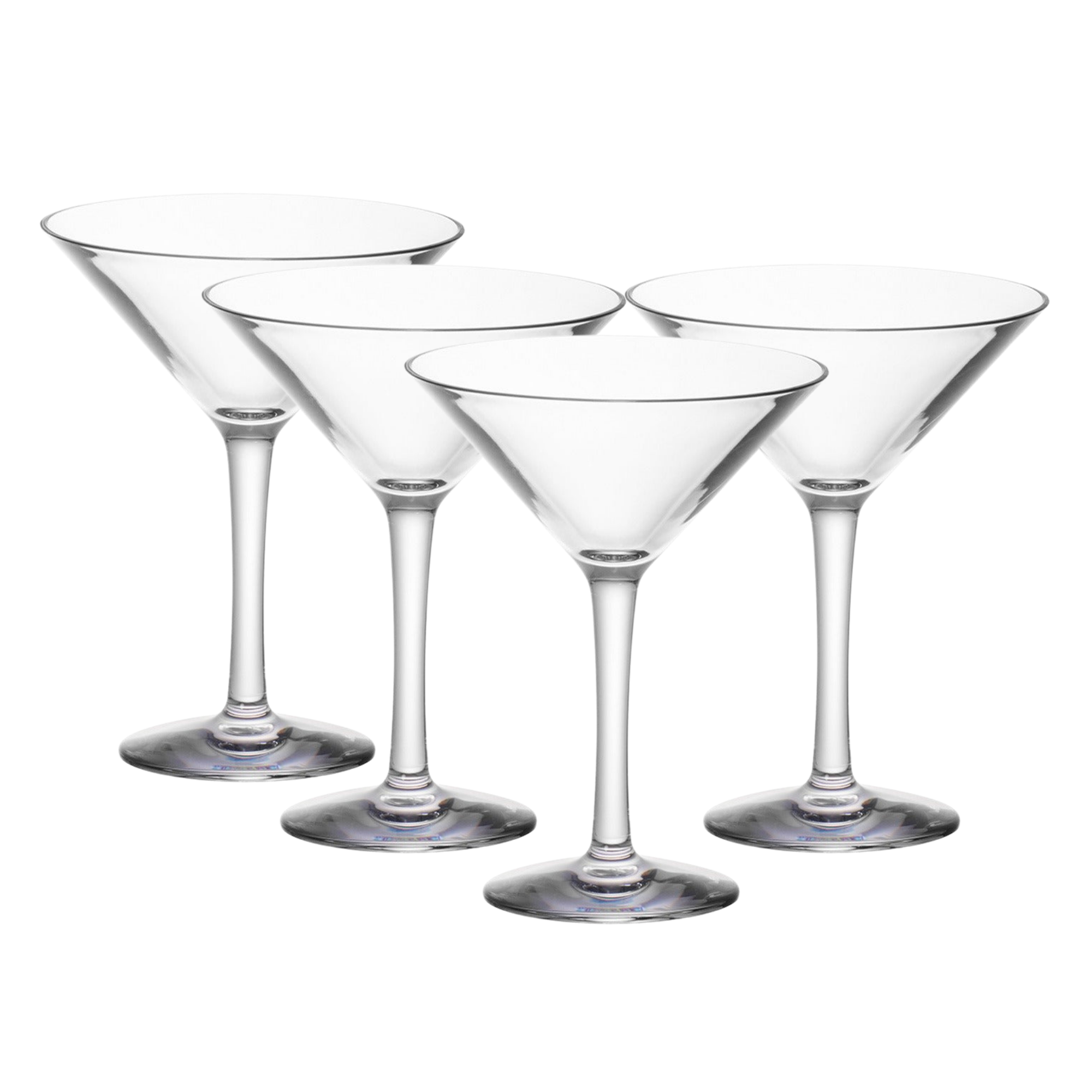 LipLidz ~ 10 oz. Martini Glass w/Attachable Drink-thru Lid (4  Pack): Martini Set: Martini Glasses