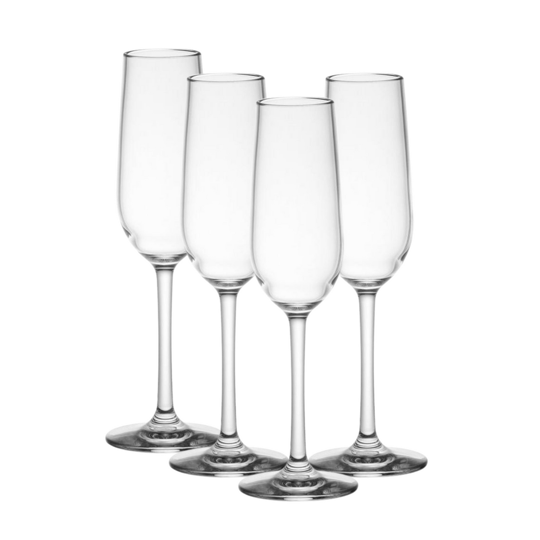 Plastic Champagne Flutes 5.7oz - Set of 4