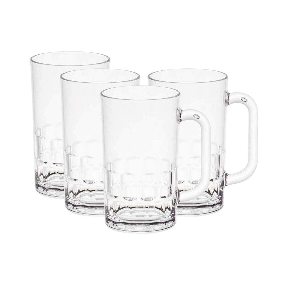 Plastic Beer Mug 13oz - Set of 4